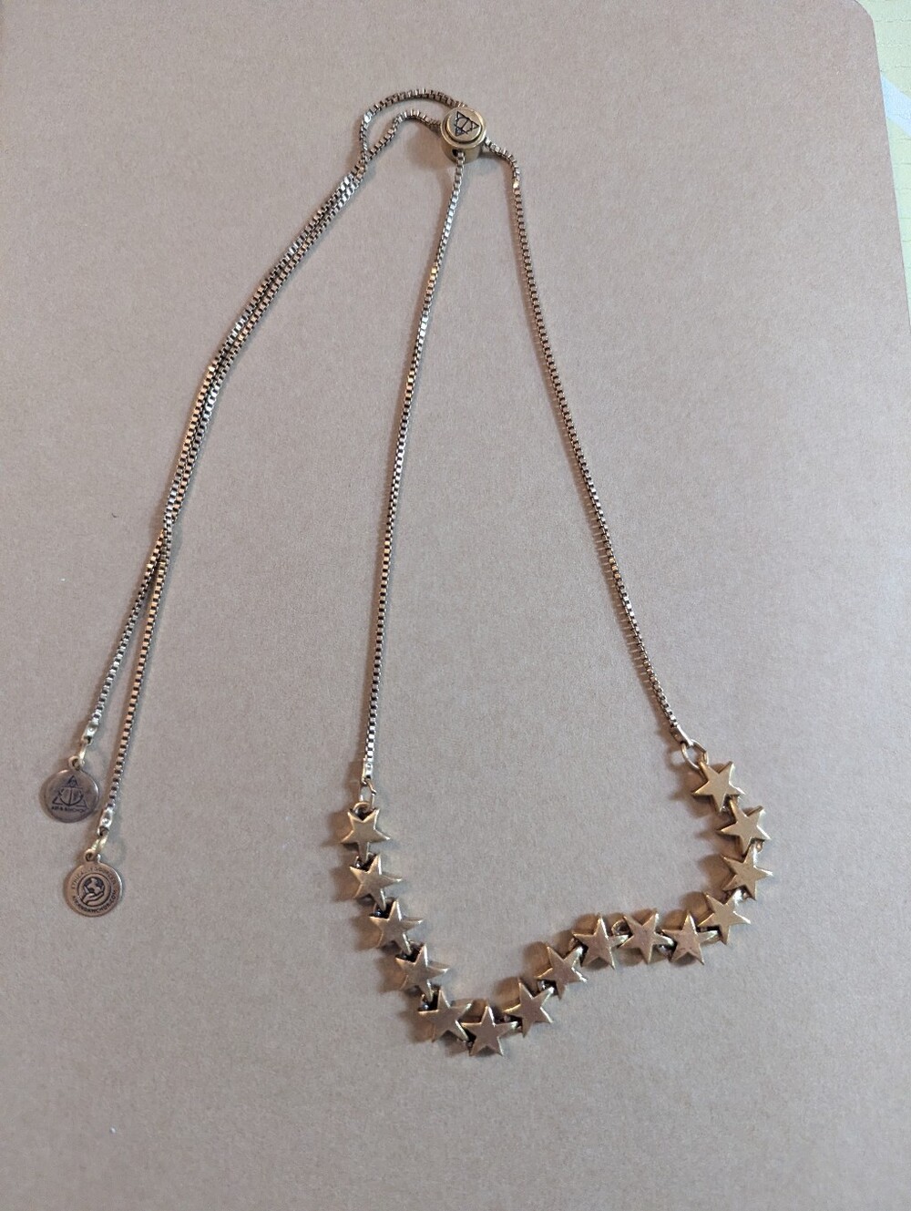 Air & Anchor Gold Adjustable Star Chain Necklace